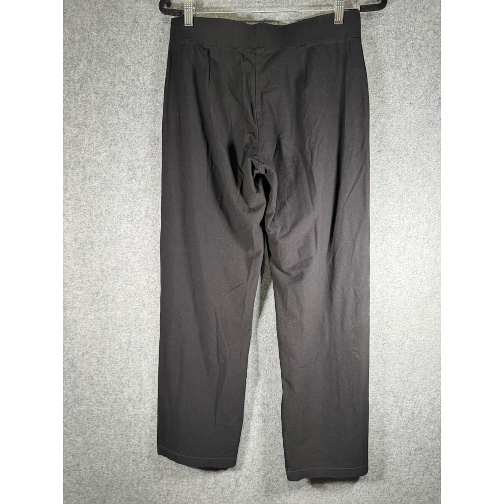 Eileen Fisher Womens Black Stretch Knit Straight Leg Pull On Pants Size S Small - Picture 6 of 7